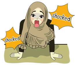 Hijab cutie (Eng) sticker #12983359
