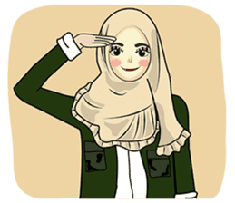 Hijab cutie (Eng) sticker #12983360