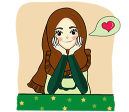 Hijab cutie (Eng) sticker #12983362