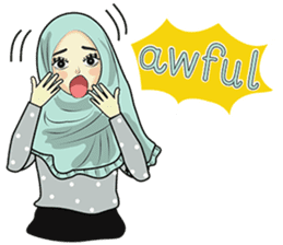 Hijab cutie (Eng) sticker #12983366