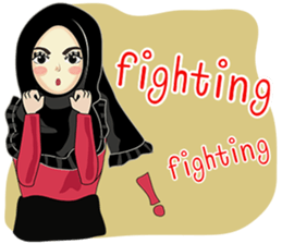 Hijab cutie (Eng) sticker #12983369