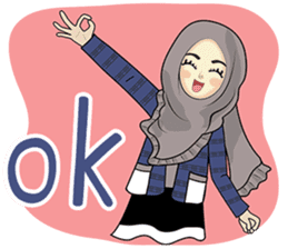 Hijab cutie (Eng) sticker #12983370