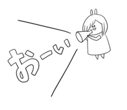 Always cute Bunny smile(female version) sticker #12983984