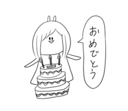 Always cute Bunny smile(female version) sticker #12983996