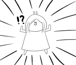 Always cute Bunny smile(female version) sticker #12984003