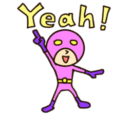 Zentai Mask 1 sticker #12984099