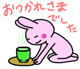 Sticker of a Cute bunny sticker #12984357