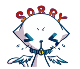 Angle Cat Mia sticker #12985103