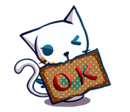 Angle Cat Mia sticker #12985104