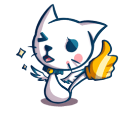 Angle Cat Mia sticker #12985106