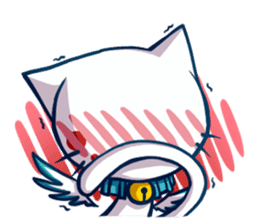Angle Cat Mia sticker #12985110
