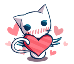 Angle Cat Mia sticker #12985111