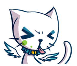 Angle Cat Mia sticker #12985114