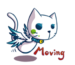 Angle Cat Mia sticker #12985126