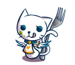 Angle Cat Mia sticker #12985130