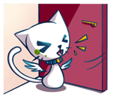 Angle Cat Mia sticker #12985136