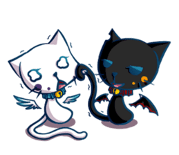 Angle Cat Mia sticker #12985139