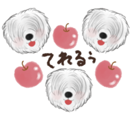 dog & fruits sticker #12987250