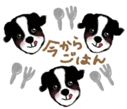 dog & fruits sticker #12987264