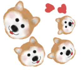 dog & fruits sticker #12987276