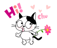 Communication of the cat/Every day/Move sticker #12987483