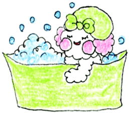 The dog of a pink ear 2. sticker #12987594