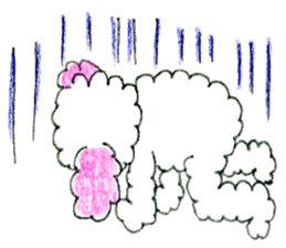 The dog of a pink ear 2. sticker #12987600