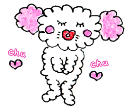 The dog of a pink ear 2. sticker #12987603