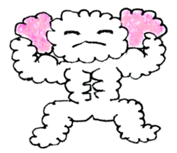 The dog of a pink ear 2. sticker #12987620