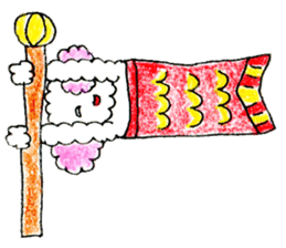 The dog of a pink ear 2. sticker #12987621