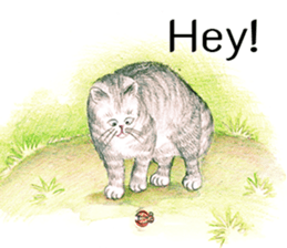 Love Cat House : Meow w Color pencil. sticker #12988208