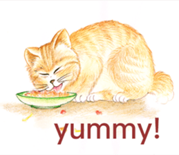 Love Cat House : Meow w Color pencil. sticker #12988219