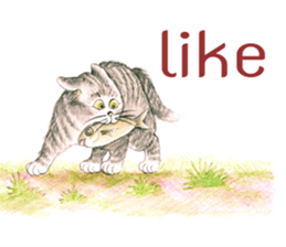 Love Cat House : Meow w Color pencil. sticker #12988220