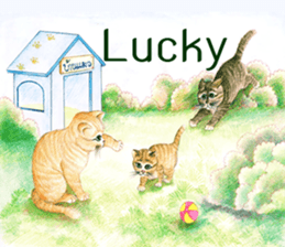 Love Cat House : Meow w Color pencil. sticker #12988222