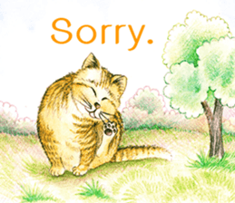 Love Cat House : Meow w Color pencil. sticker #12988227