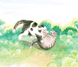 Love Cat House : Meow w Color pencil. sticker #12988231