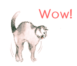 Love Cat House : Meow w Color pencil. sticker #12988240