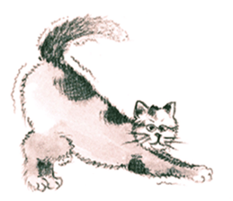 Love Cat House : Meow w Color pencil. sticker #12988241