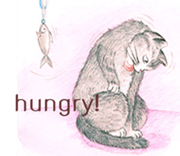 Love Cat House : Meow w Color pencil. sticker #12988243