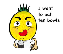 Mr.H-Pineapple 2 (English) sticker #12988950