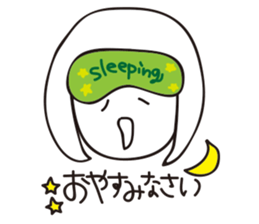 polite girl sticker #12989125