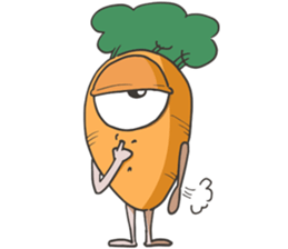 crazy carrot! sticker #12989126