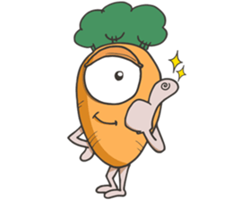 crazy carrot! sticker #12989133