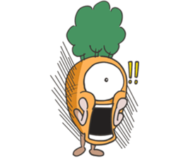 crazy carrot! sticker #12989146
