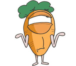 crazy carrot! sticker #12989147