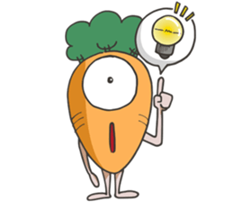 crazy carrot! sticker #12989149