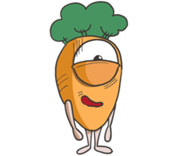 crazy carrot! sticker #12989156