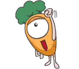 crazy carrot! sticker #12989157