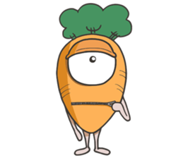 crazy carrot! sticker #12989160