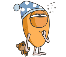 crazy carrot! sticker #12989165